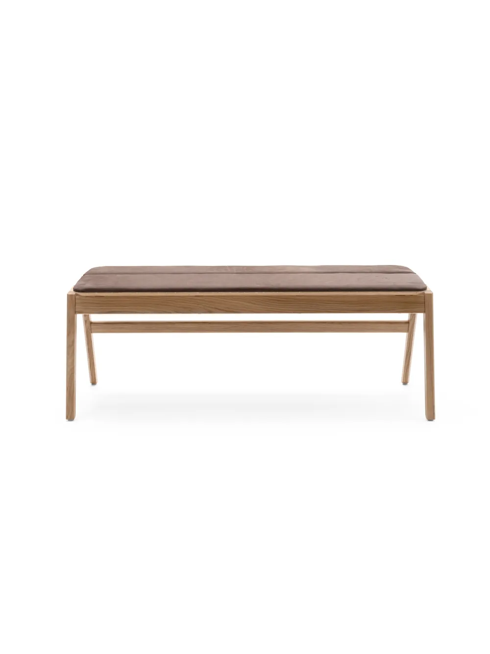 Knekk bench natural oak seat cushion front2