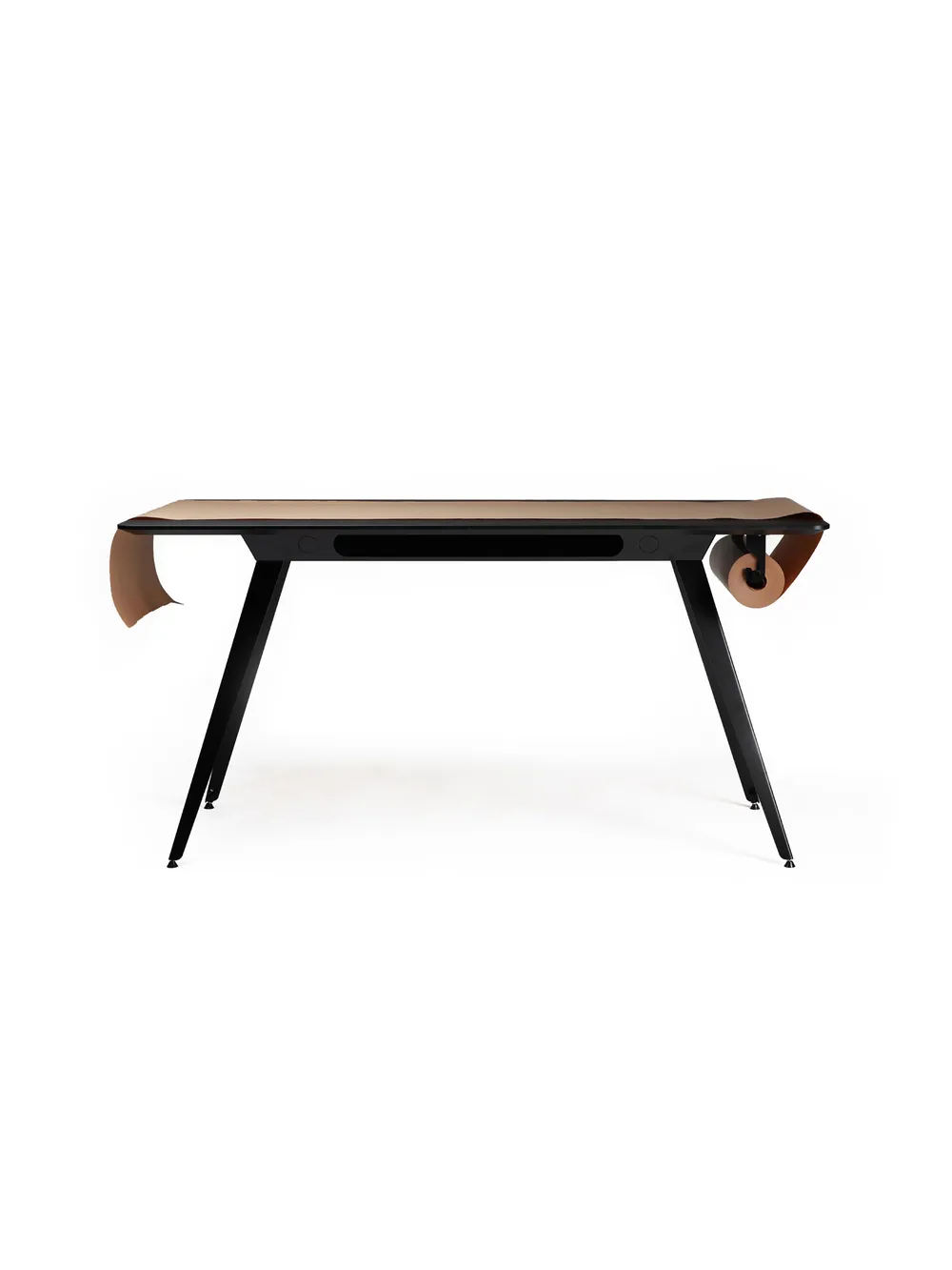 Knekk table paper roll over table