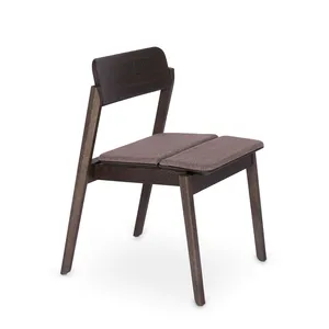 Knekk chair seat cushion dark brown