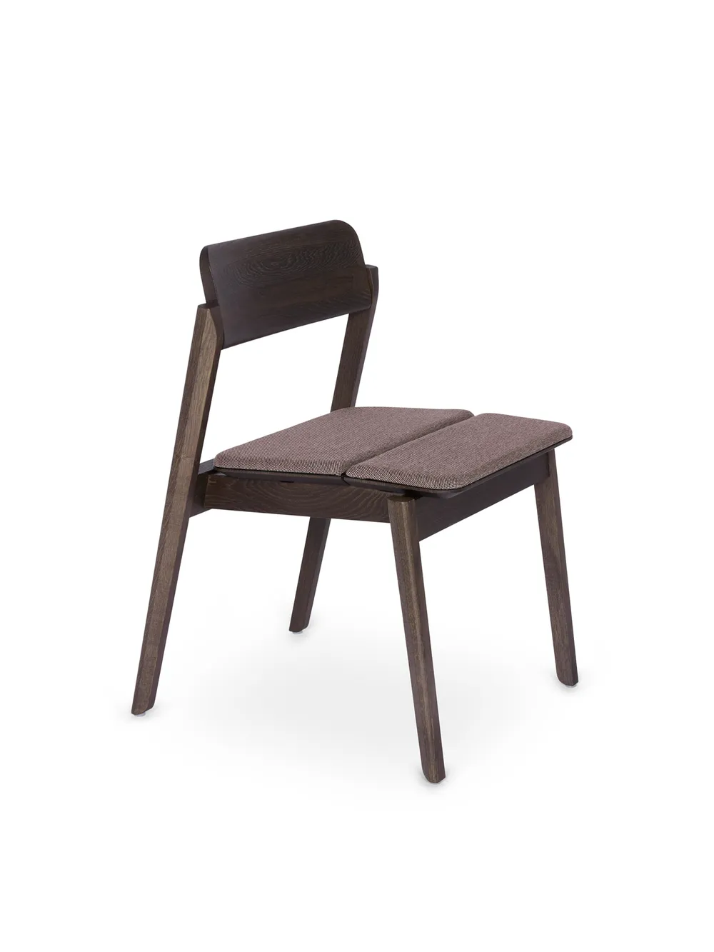 Knekk chair seat cushion dark brown