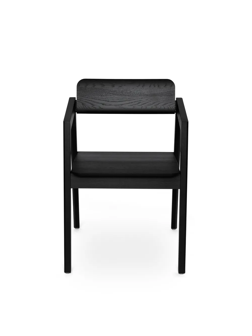 Knekk armchair blackstained front