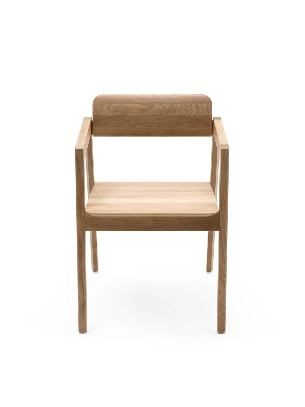 Knekk armchair natural oak front