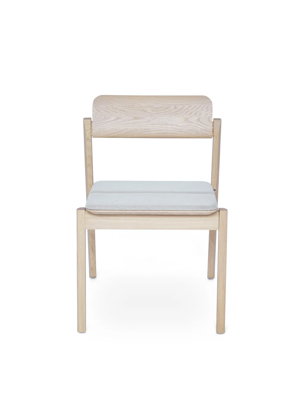 Knekk chair seat cushion whitewashed front