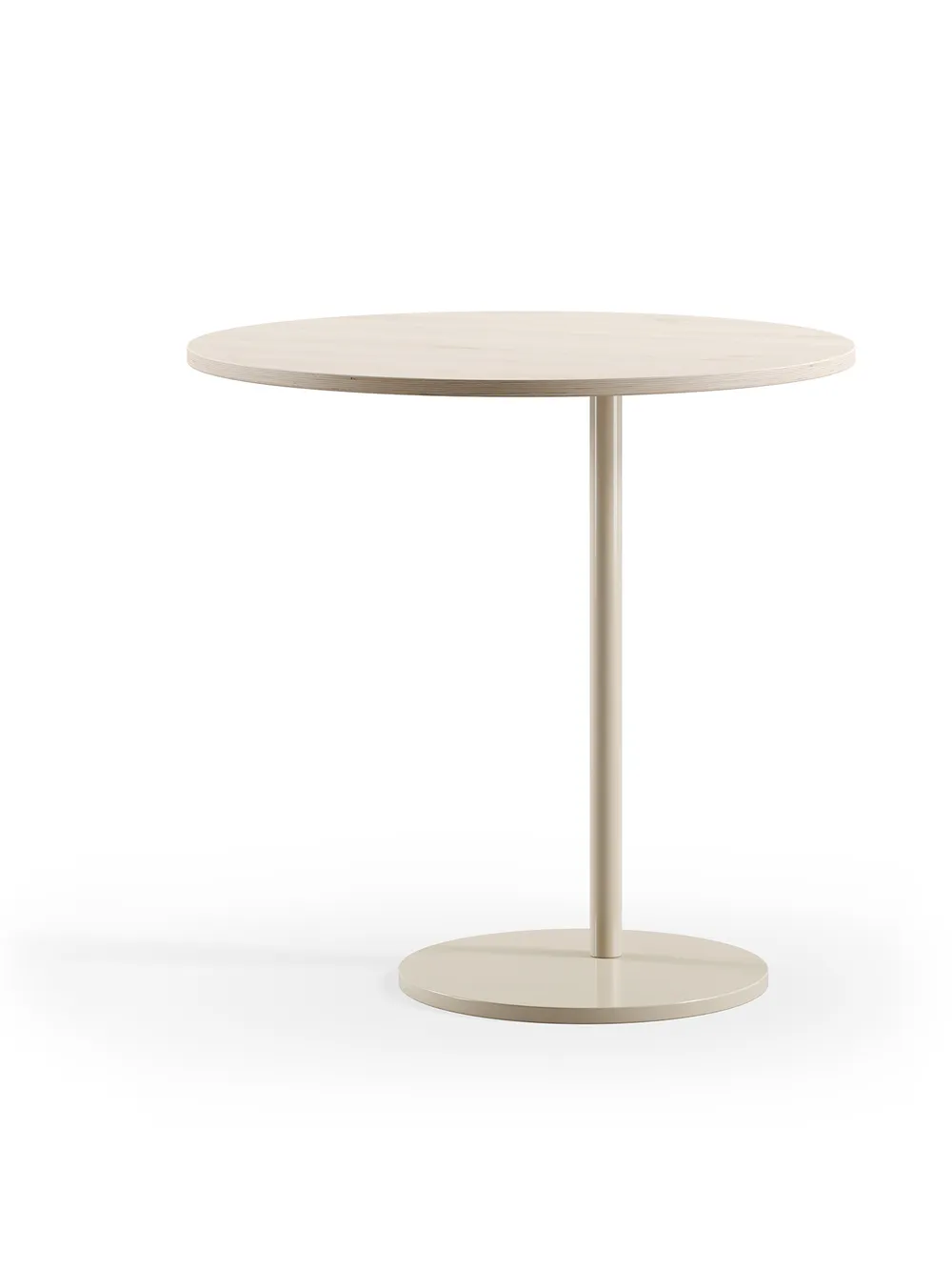S table Ø50 H60 oak and beige Fora Form